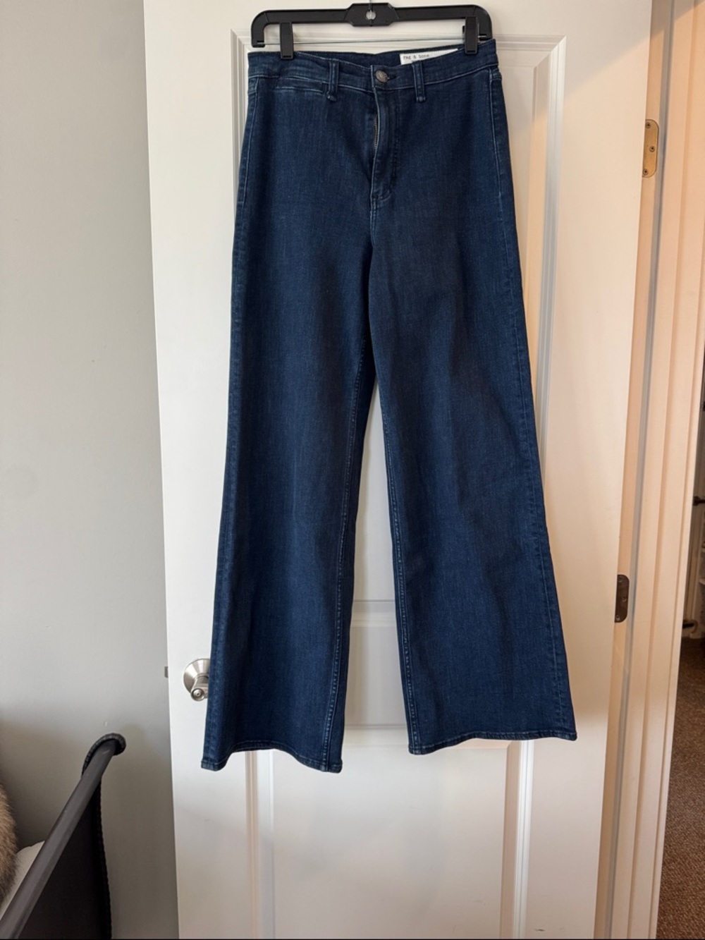 rag & bone Indigo Wide-Leg Jeans